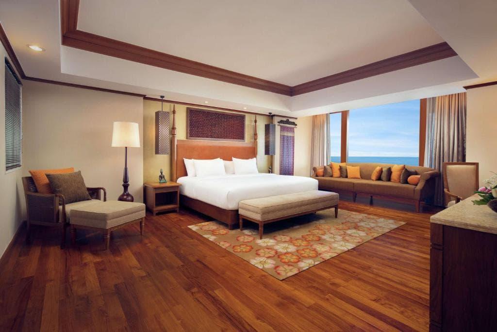 جناح ديلوكس غرفتين مطل  على البحر